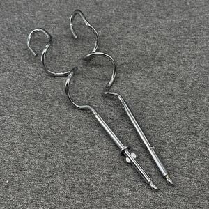 Set of 2 Unbranded Electric Hand Mixer Dough Hooks Handheld Egg Whisk 8.5 Inch